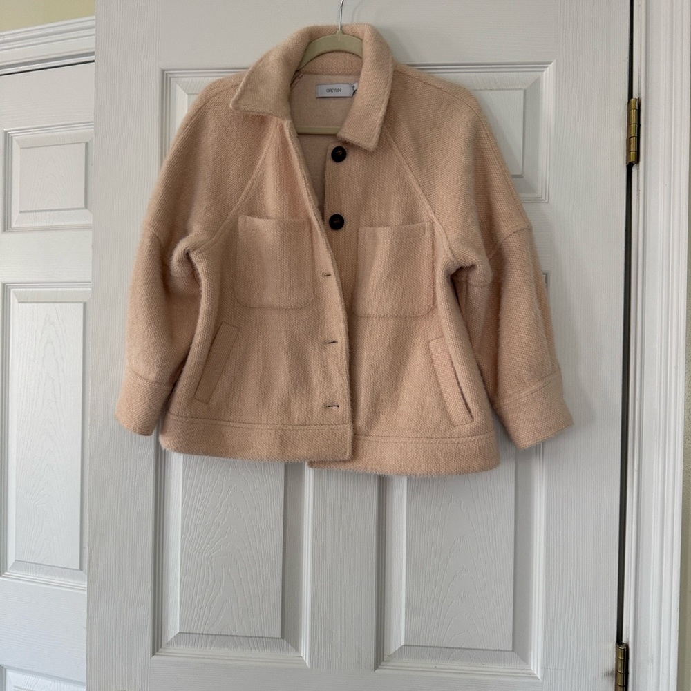 Greylin XSP Cropped eyelash Jacket